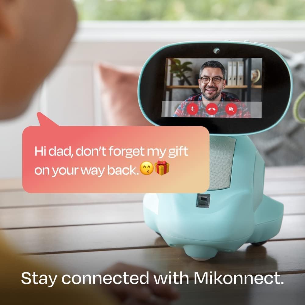 Miko 3: AI-Powered Smart Robot for Kids | STEAM Learning & Educational Robot | Interactive Robot with Learning apps & Unlimited Games | Birthday Gift for Girls & Boys Aged 5-12| Blue